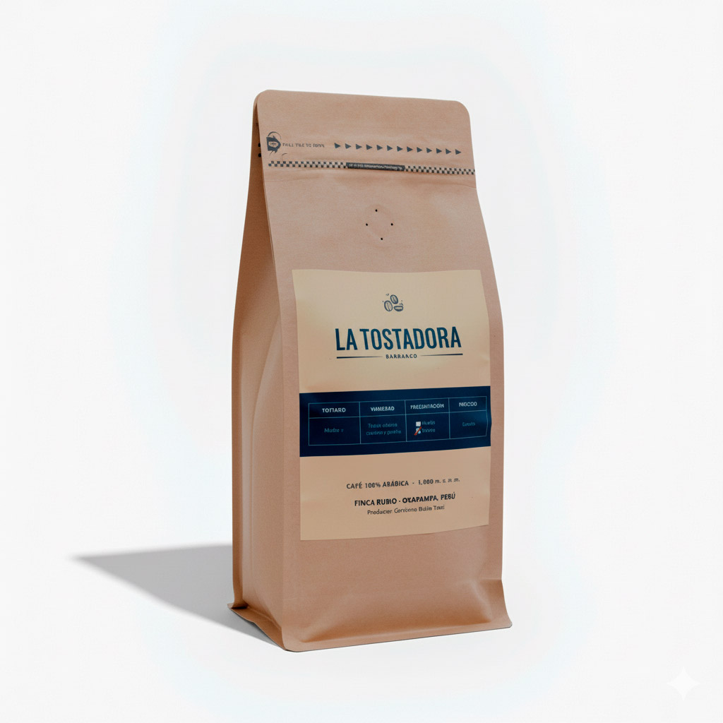 Empaque de café Tostadora